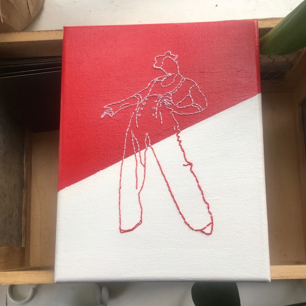 Harry Styles Handmade art embroidery
